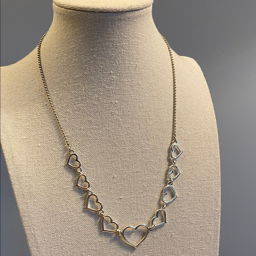Avon Silver Heart Necklace
